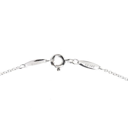 Tiffany Sterling Silver Diamond .03ct Elsa Peretti Diamonds by the Yard Pendant Necklace 5 of 7