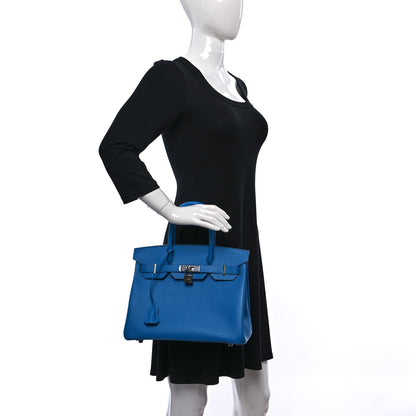 Hermes Epsom Birkin 30 Bleu Zanzibar 2 of 10
