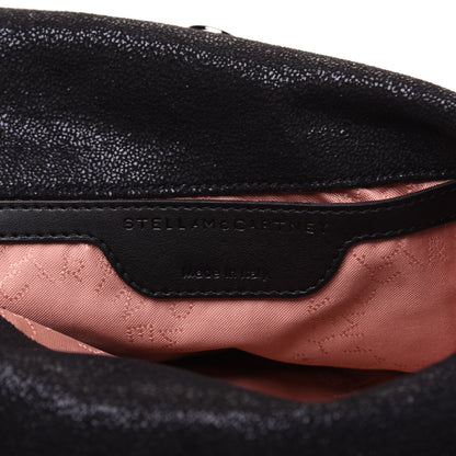 Stella McCartney Shaggy Deer Mini Falabella Fold Over Tote Black 8 of 11