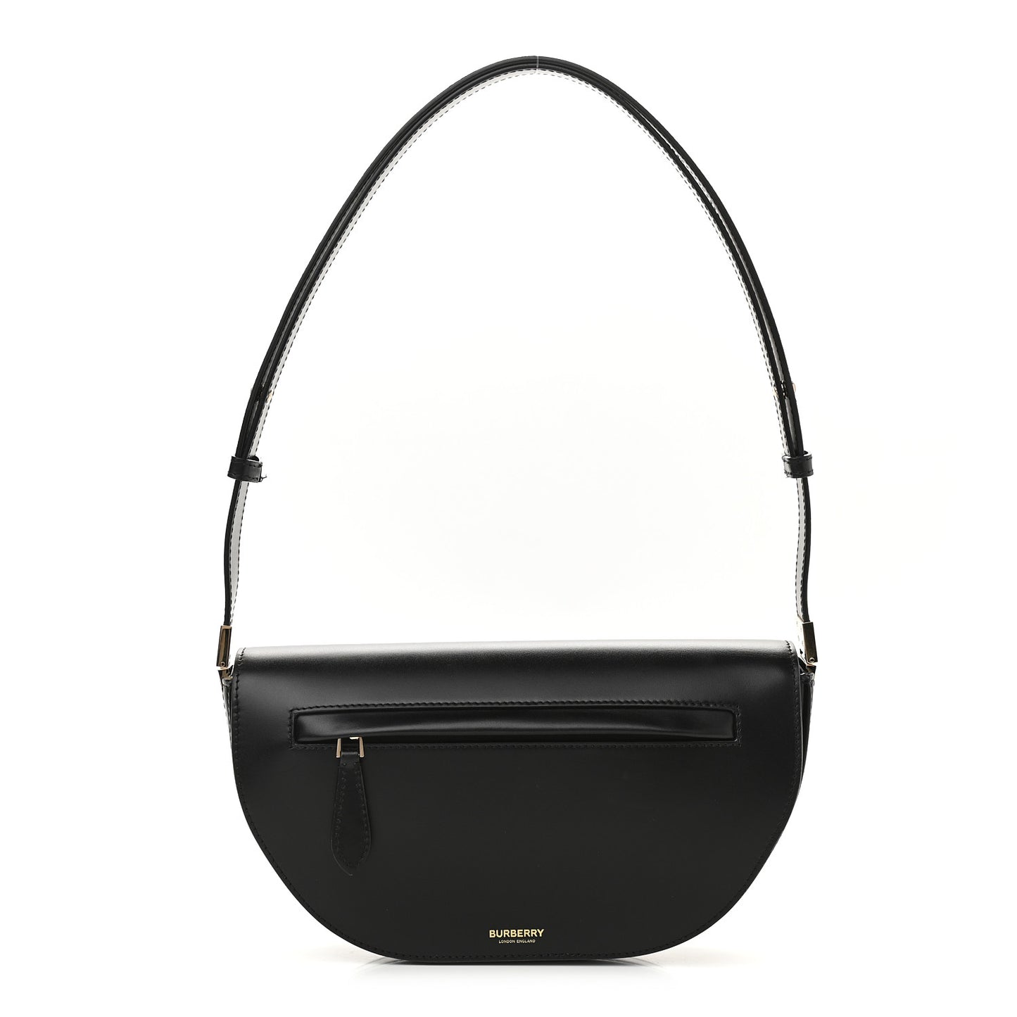 Calfskin Small Olympia Shoulder Bag Black