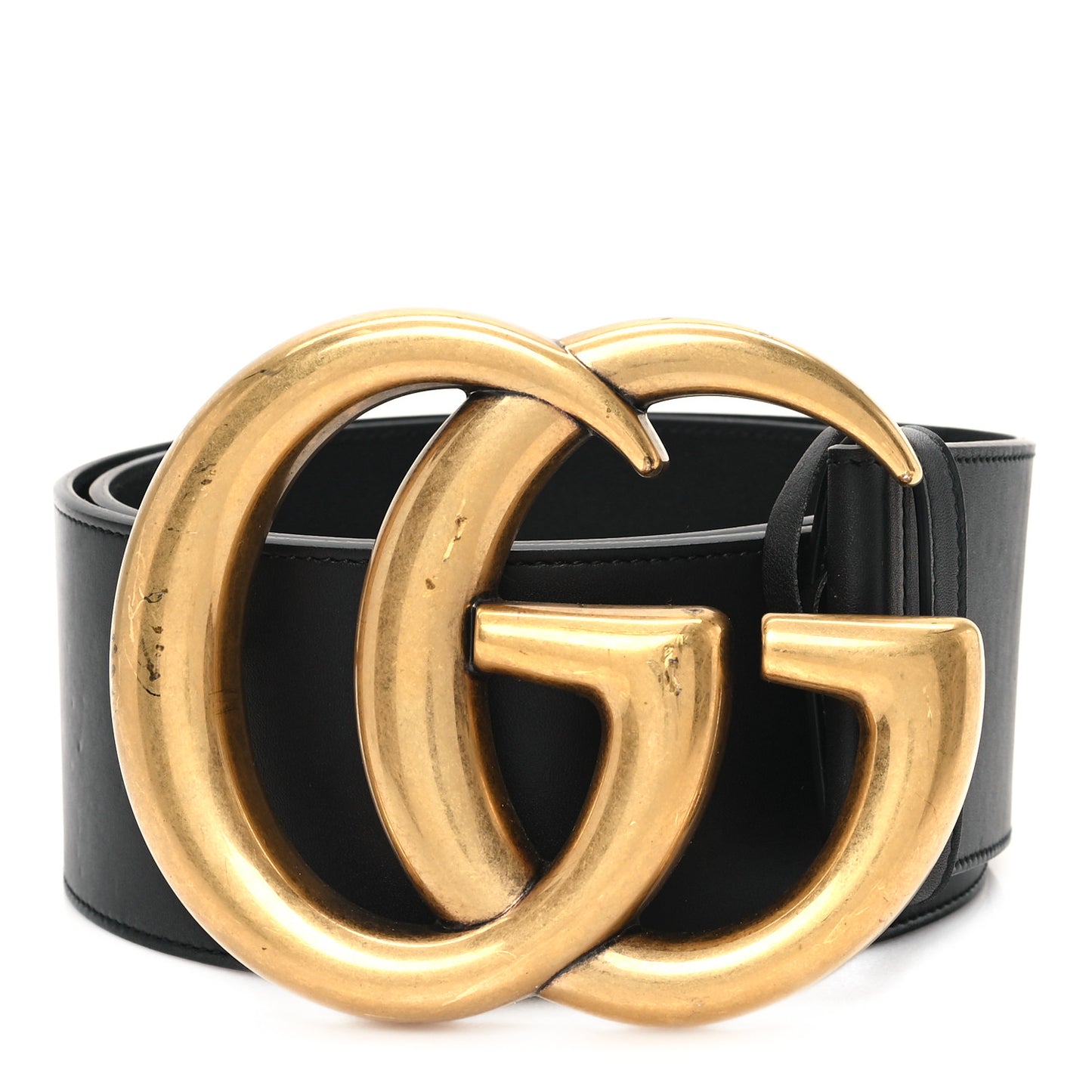Calfskin Double G Wide Belt 95 38 Black
