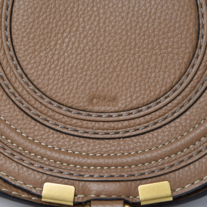 Chloe Calfskin Mini Marcie Round Crossbody Bag Nut 8 of 9