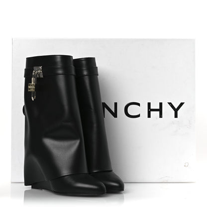 Givenchy Calfskin Shark Lock Ankle Boots 39 Black 11 of 11