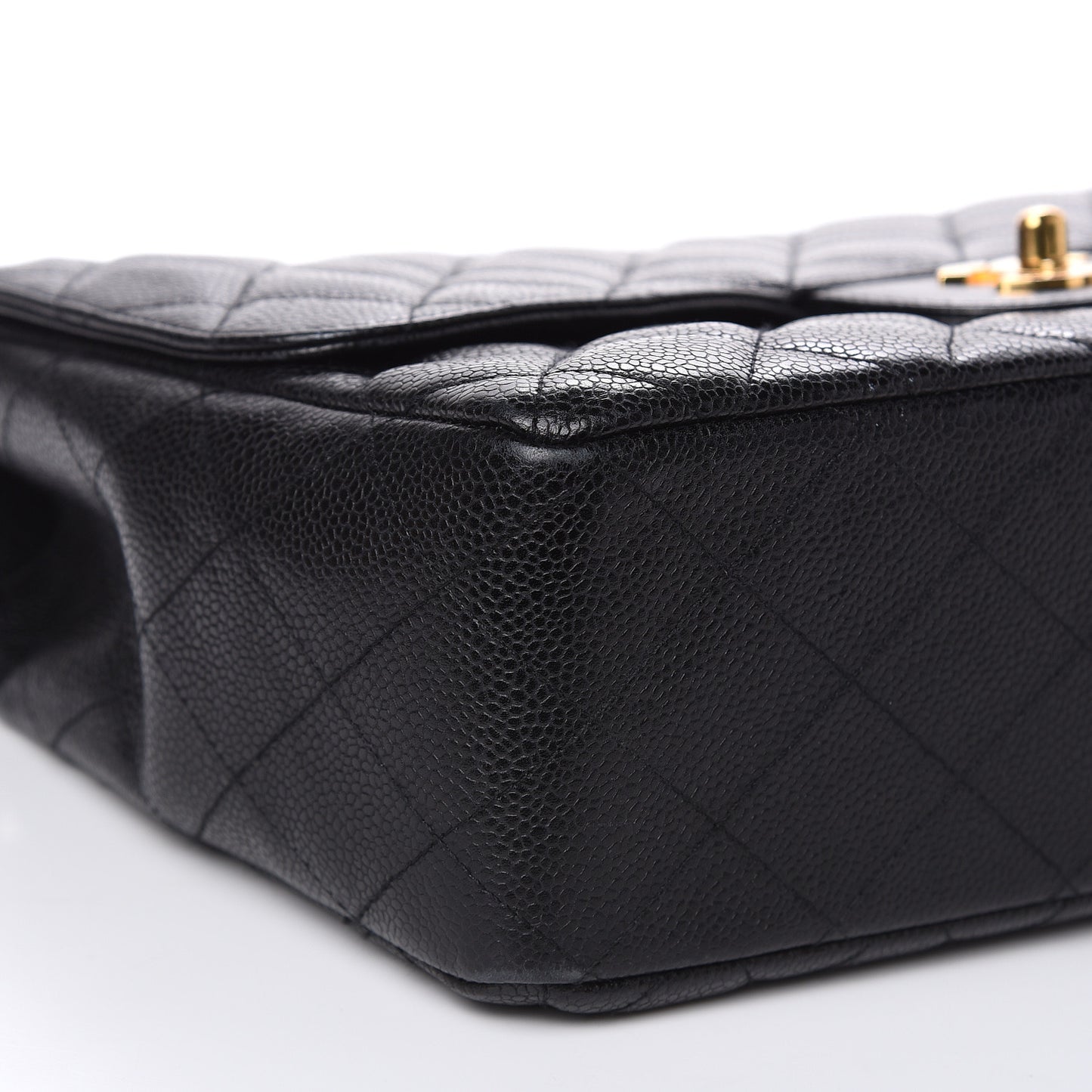 Caviar Quilted Jumbo Single Flap Black
