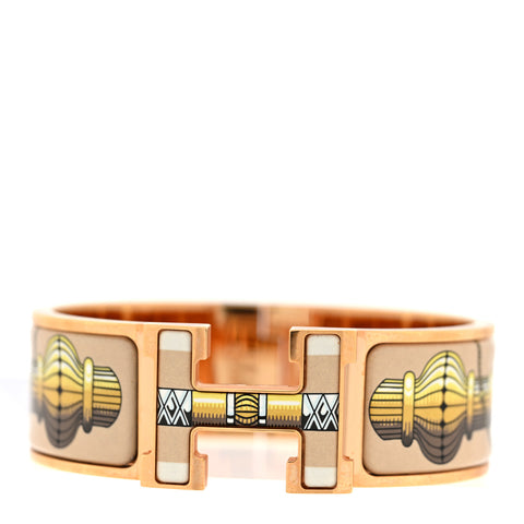 Enamel Wide Print Cliquetis Clic Clac H Bracelet PM Songe Nuit