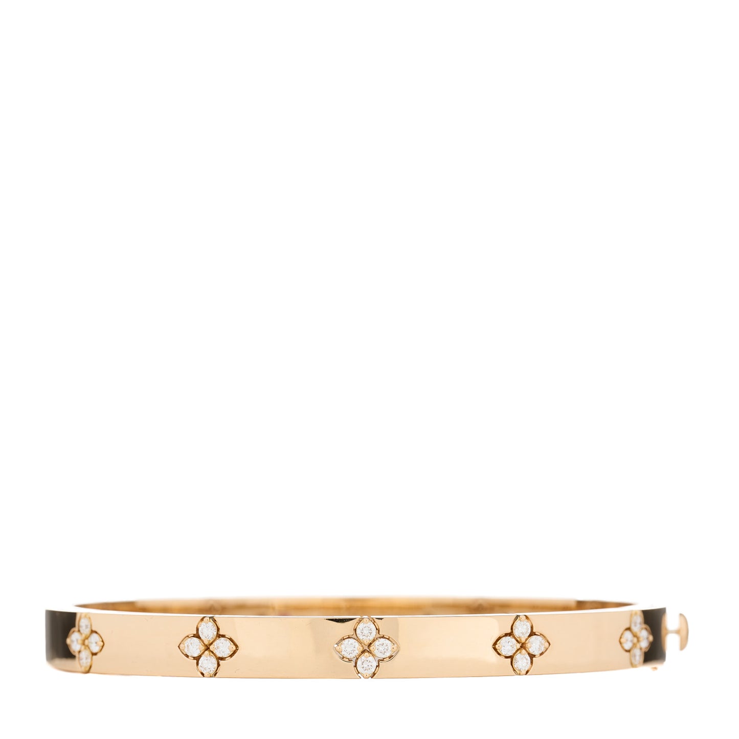 18K Rose Gold Diamond Medium Love in Verona Bangle Bracelet