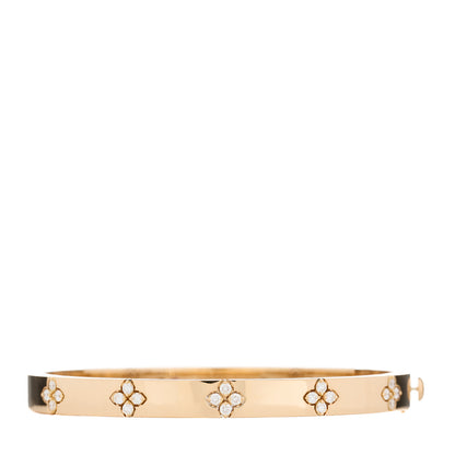 Roberto Coin 18K Rose Gold Diamond Medium Love in Verona Bangle Bracelet 6 of 7