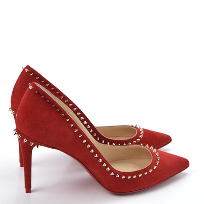 Christian Louboutin Veau Velours Anjalina 85 Pumps 35 Loubi 4 of 9