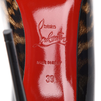 Christian Louboutin Patent Degrade Leopard Pigalle Follies 100 Pumps 39 Leopard Black 7 of 7