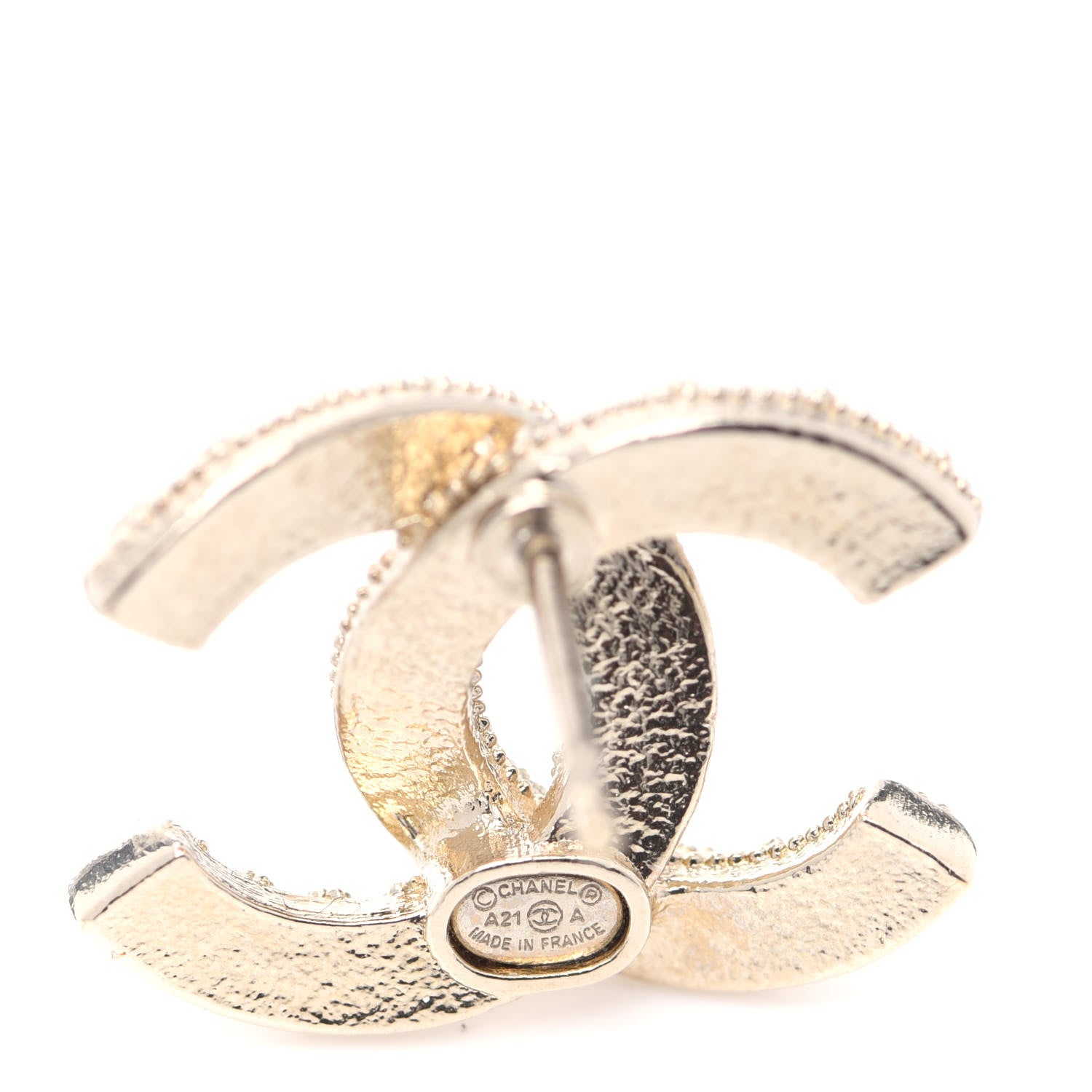Chanel Pearl Crystal CC Earrings Gold 5 of 5