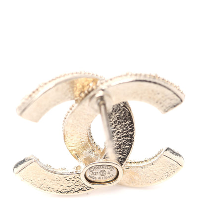 Chanel Pearl Crystal CC Earrings Gold 5 of 5