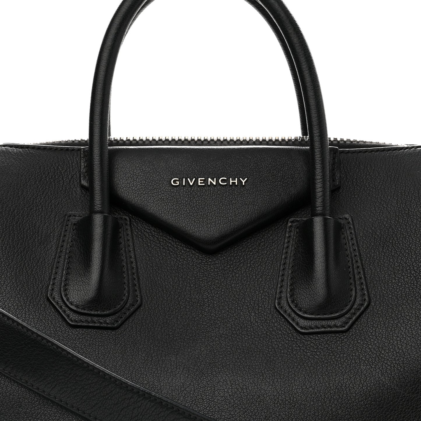 Sugar Goatskin Medium Antigona Black
