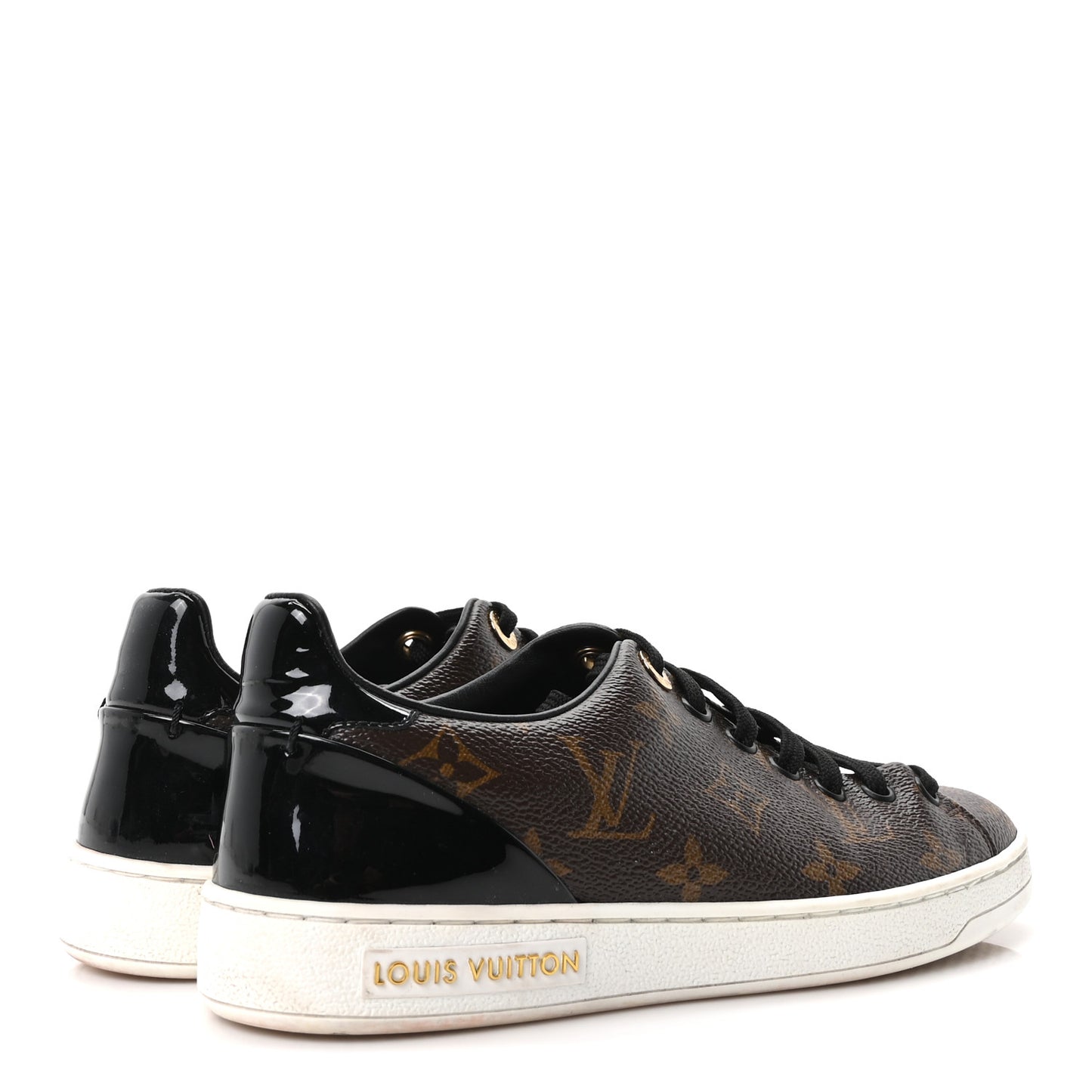 Patent Monogram Frontrow Sneakers 35
