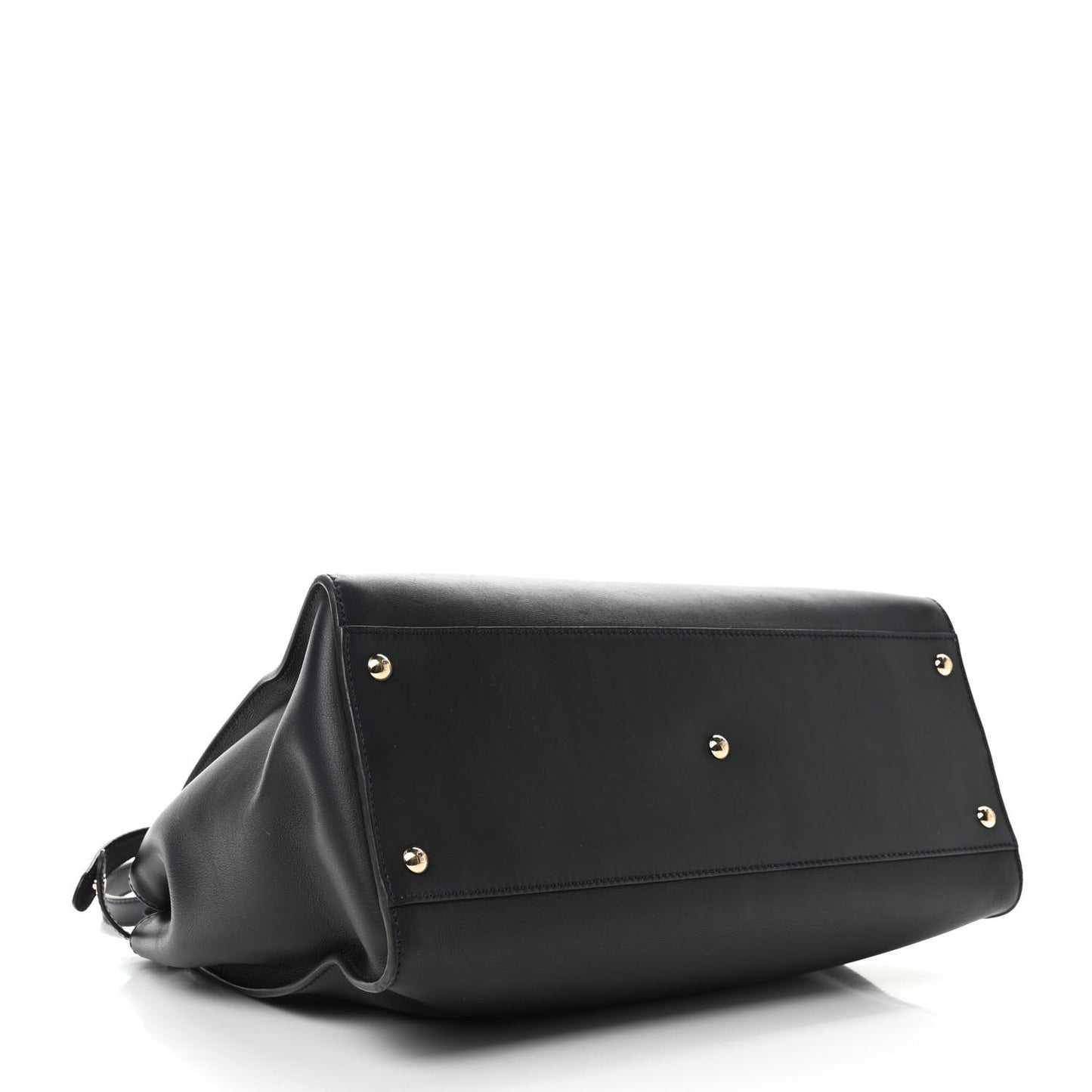Vitello Seta Shiny Nappa Large Peekaboo Iconic Satchel Blue Notte Turchese