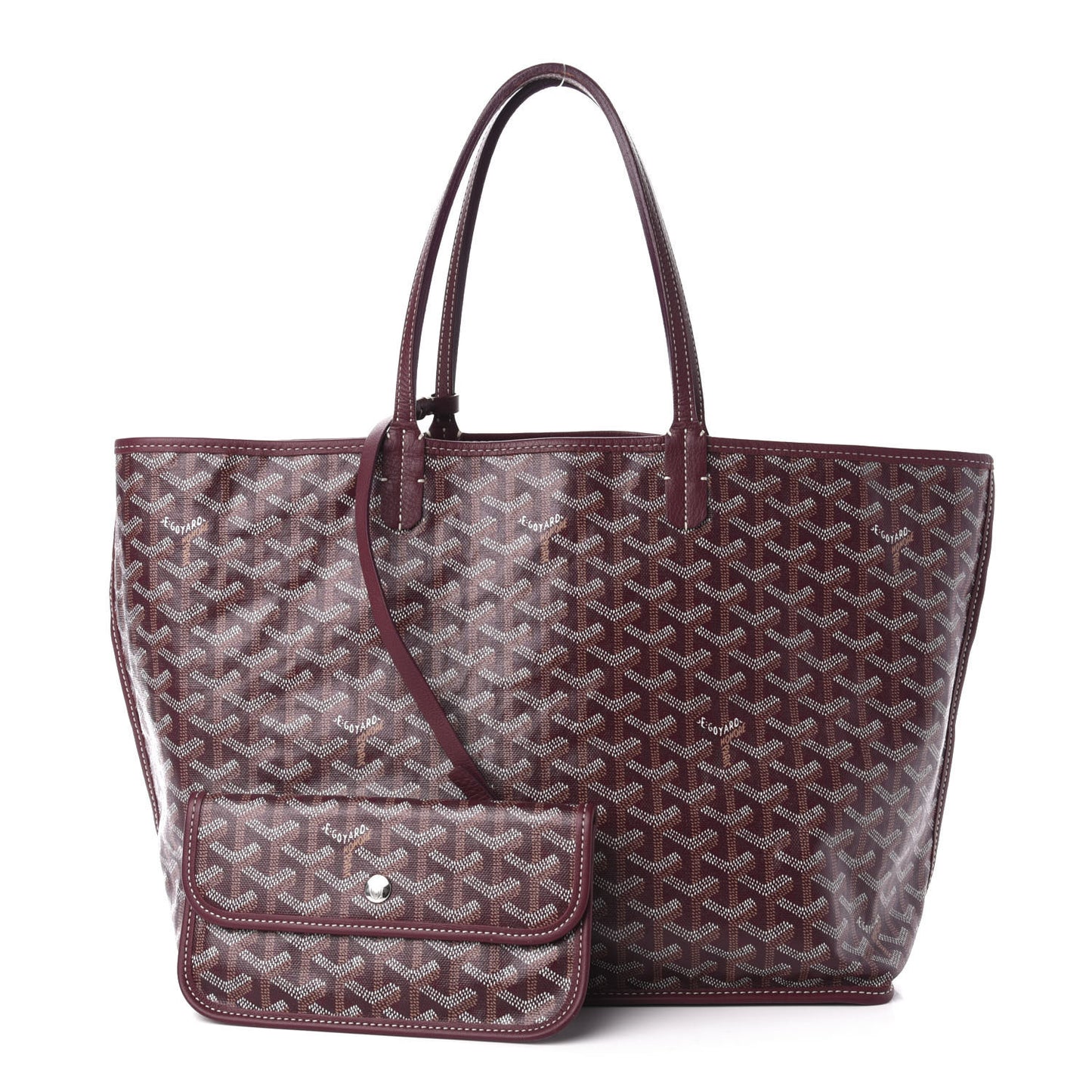 Goyardine Reversible Anjou PM Burgundy