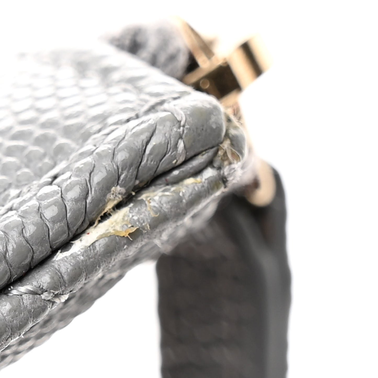 Caviar Quilted Classic iPhone Pouch Grey