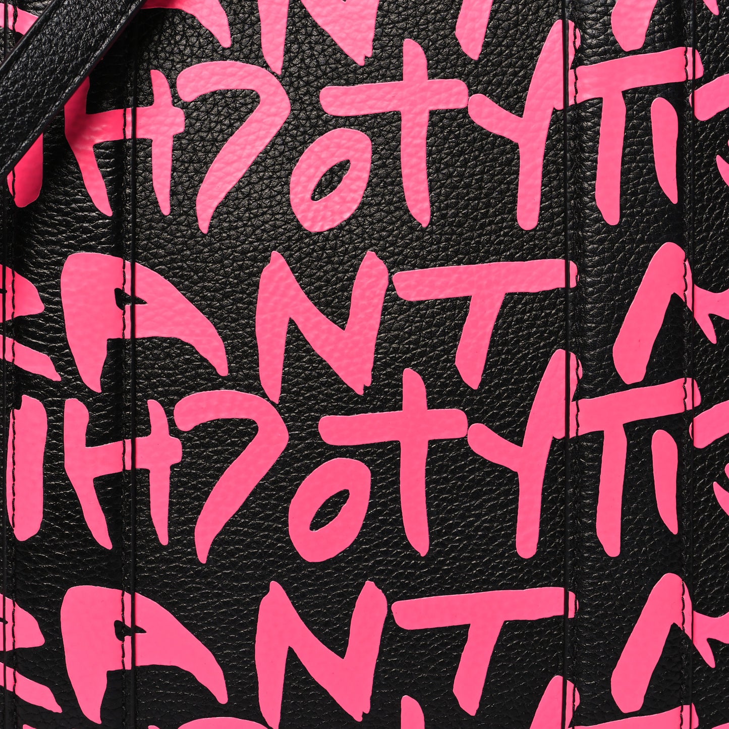X STEPHEN SPROUSE Grained Calfskin Medium The Tote Bag Pink