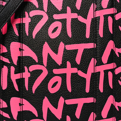 Marc Jacobs X STEPHEN SPROUSE Grained Calfskin Medium The Tote Bag Pink 8 of 9
