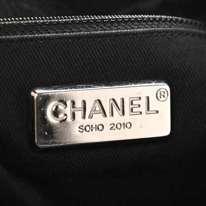 Chanel Caviar Quilted Soho Expandable Zip Shoulder Bag Black 6 of 12