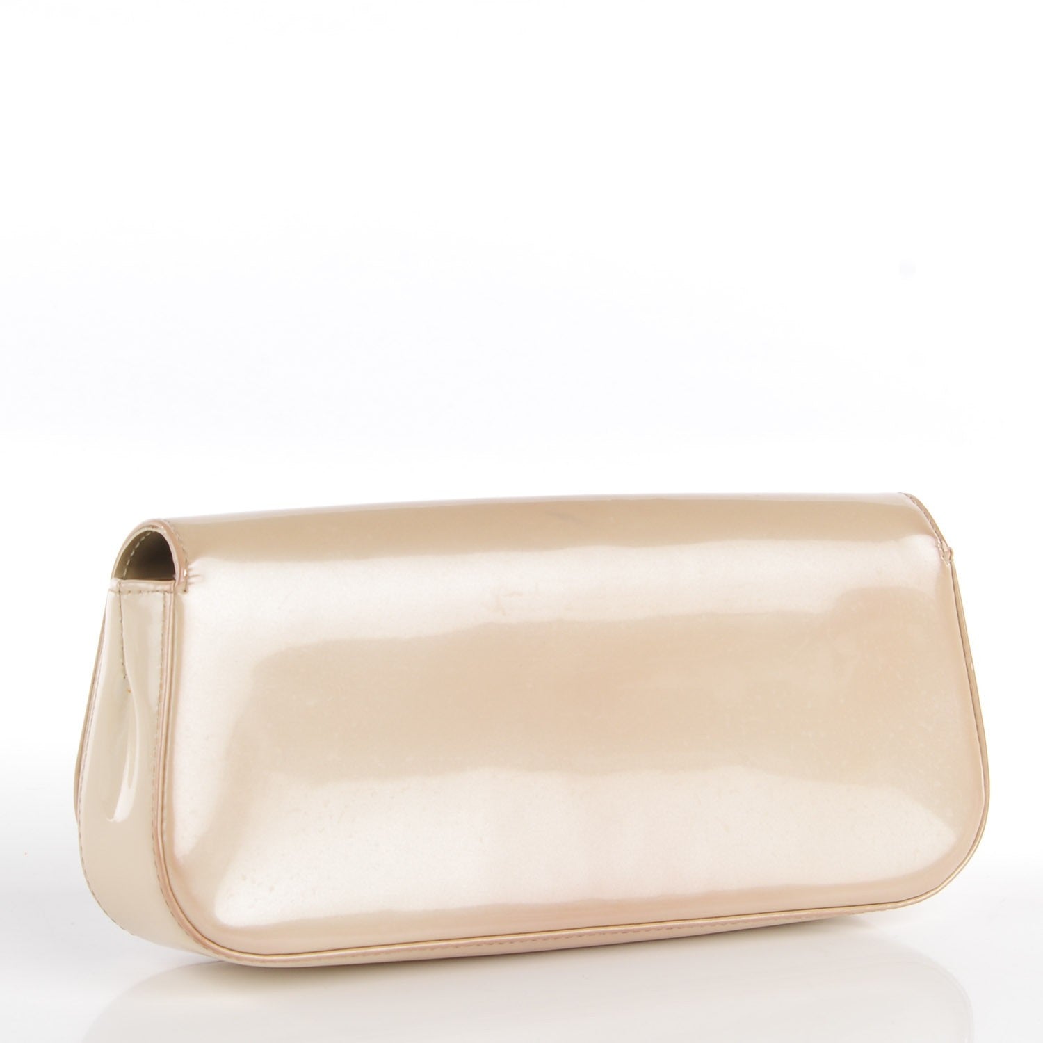 Louis Vuitton Patent Sobe Clutch Blanc Corail 3 of 8