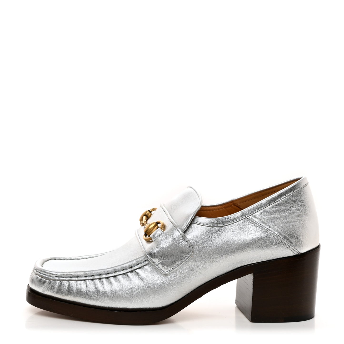 Galassia GG Marmont Fringe 50mm Loafer Pumps 40 Argento