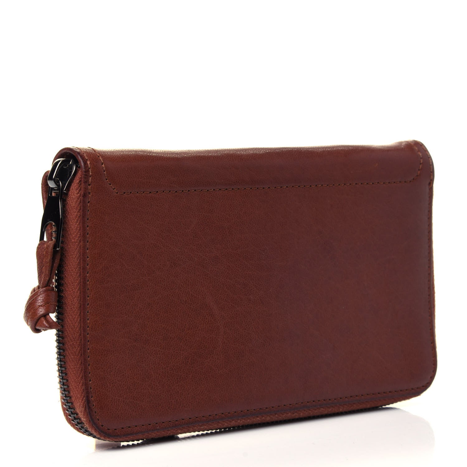 Proenza Schouler Lambskin PS1 Large Zip Around Wallet Saddle 2 of 4