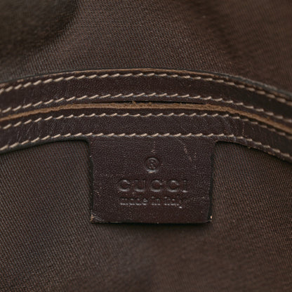 Gucci GG Plus Monogram Small Flap Messenger Bag Beige Dark Brown 7 of 12