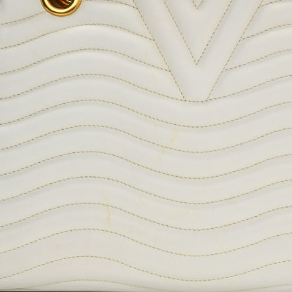 Louis Vuitton Calfskin New Wave Chain Tote Snow 14 of 16