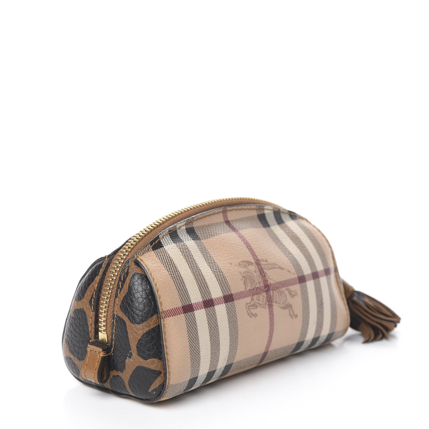 Haymarket Check Small Evelyn Cosmetic Pouch Natural