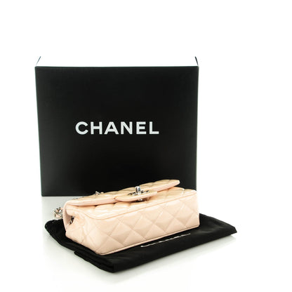 Chanel Patent Calfskin Quilted Extra Mini Flap Pink 4 of 8