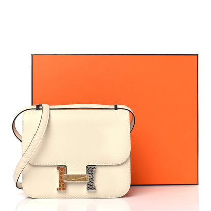 Hermes Epsom Shiny Alligator Lizard Constance 18 Nata 10 of 10