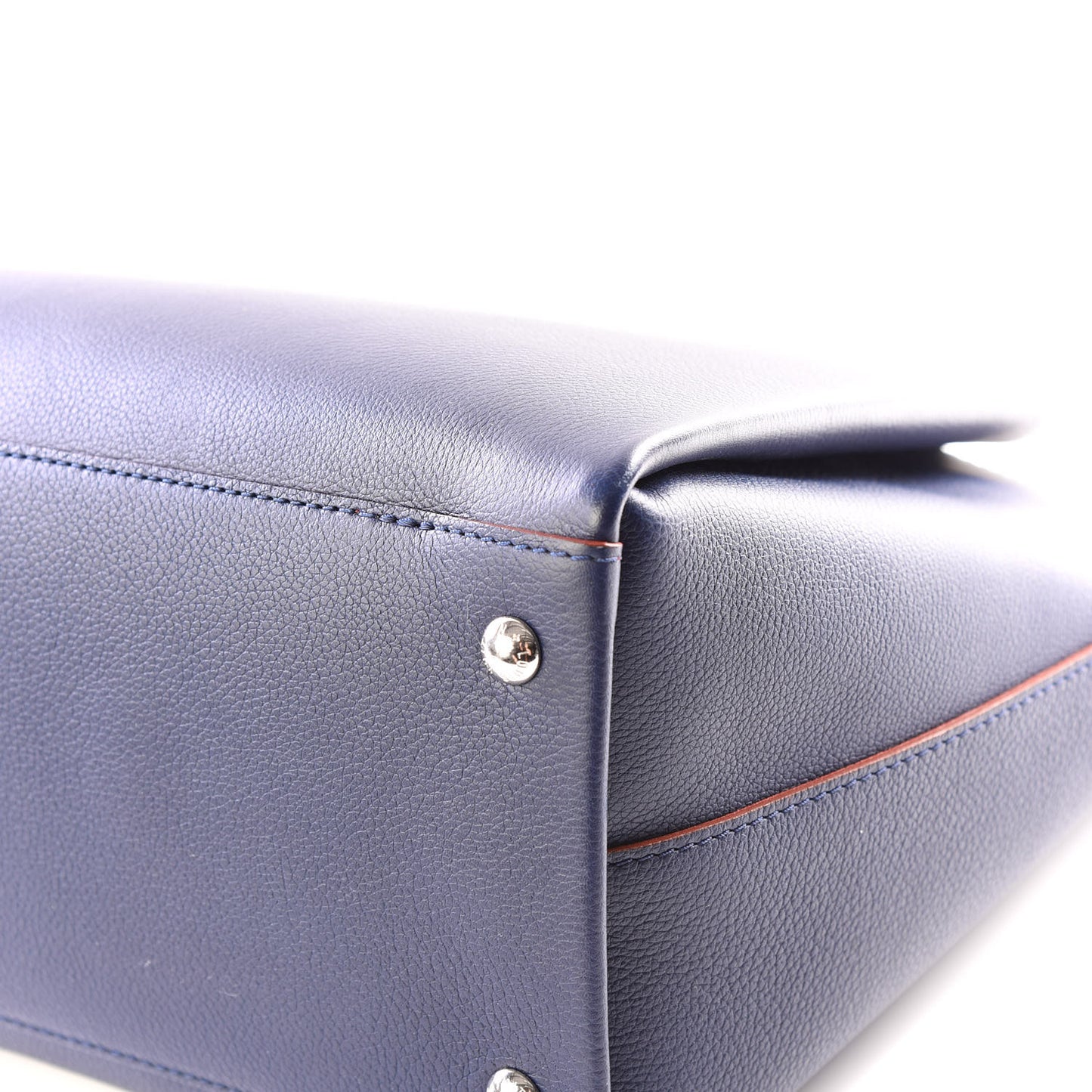 Calfskin Lockmeto Marine Rouge