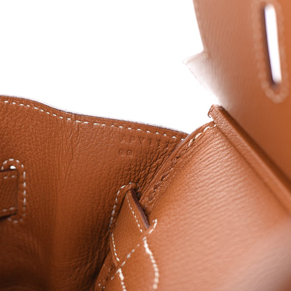Hermes Epsom Birkin 35 Toffee 9 of 35