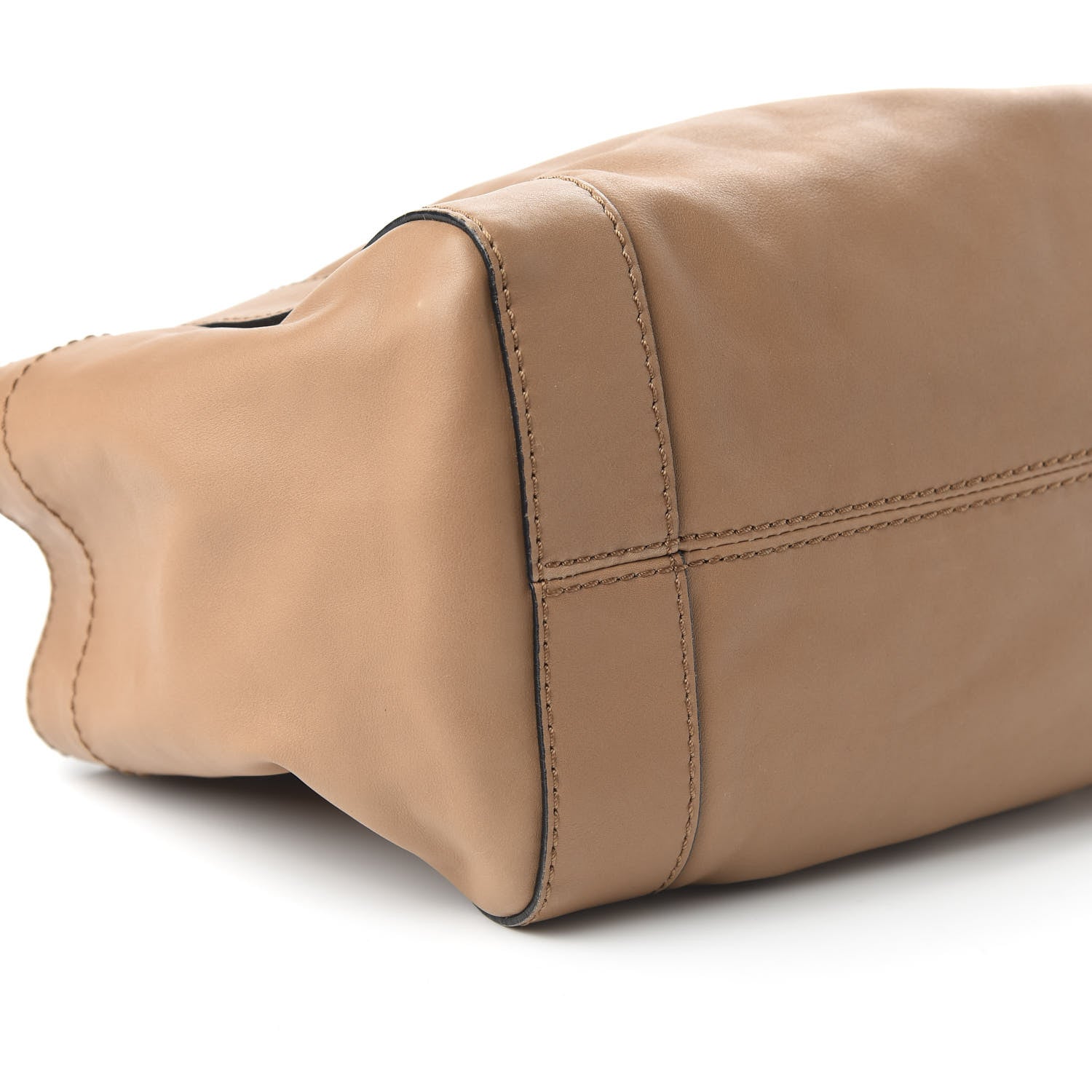 Valentino Garavani Nappa Double Pocket Bow Tote Camel 6 of 9