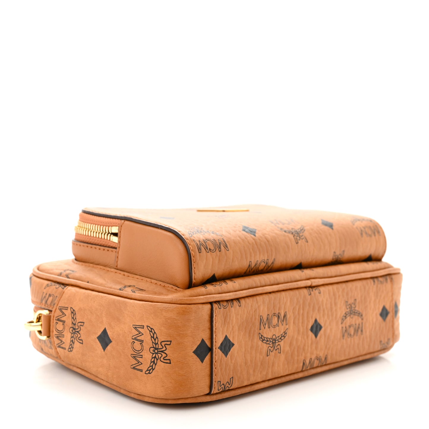 Visetos Klassik Crossbody Bag Cognac