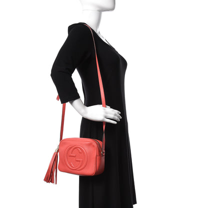 Gucci Pebbled Calfskin Small Soho Disco Bag Begonia Pink 2 of 10