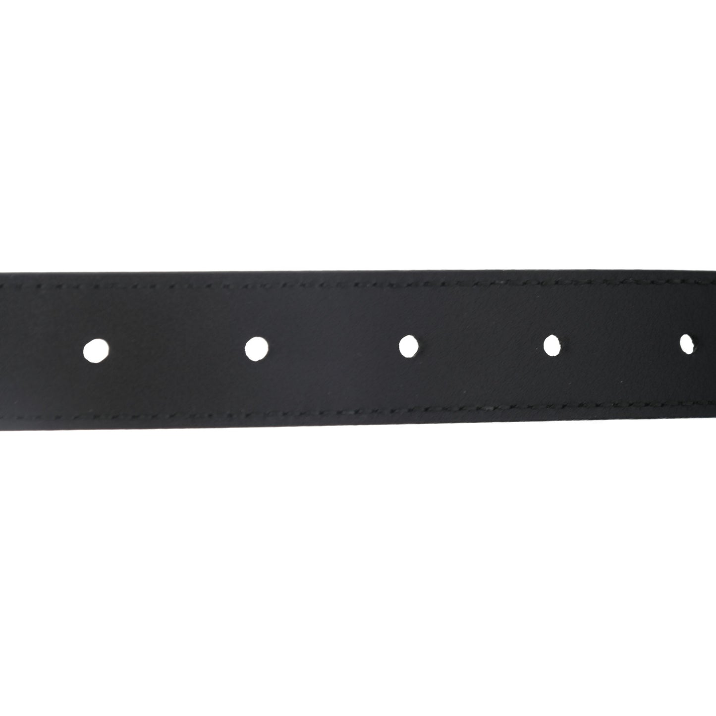 Moon Calfskin Torchon Double G 25mm Belt 95 38 Black