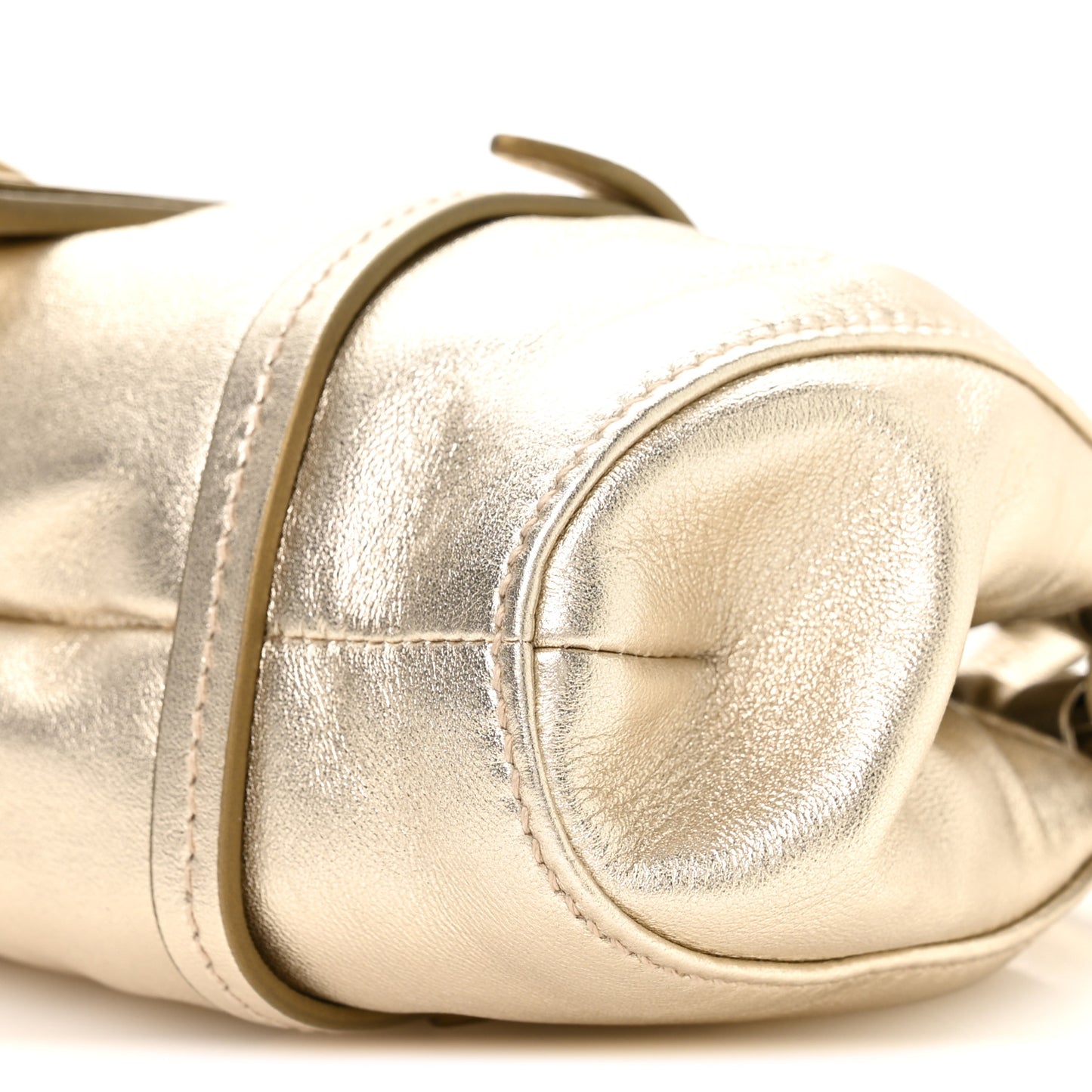 Metallic Nappa Mini Joie Shoulder Bag Pirite