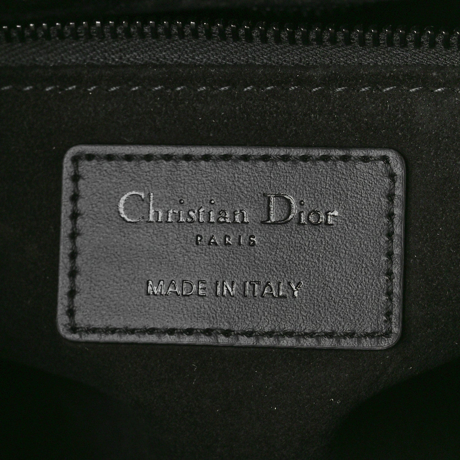 Christian Dior Calfskin Cannage Diamond Cannage Medium Lady Dior Black 6 of 13