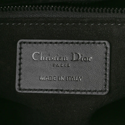 Christian Dior Calfskin Cannage Diamond Cannage Medium Lady Dior Black 6 of 13
