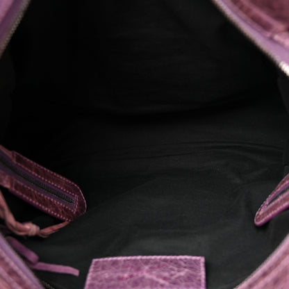 Balenciaga Agneau Classic Hardware City Metallic Purple 12 of 13