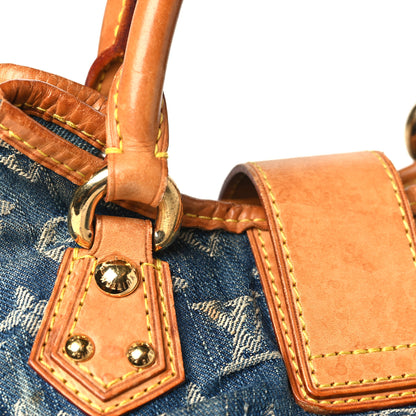 Louis Vuitton Monogram Denim Pleaty Blue 17 of 19