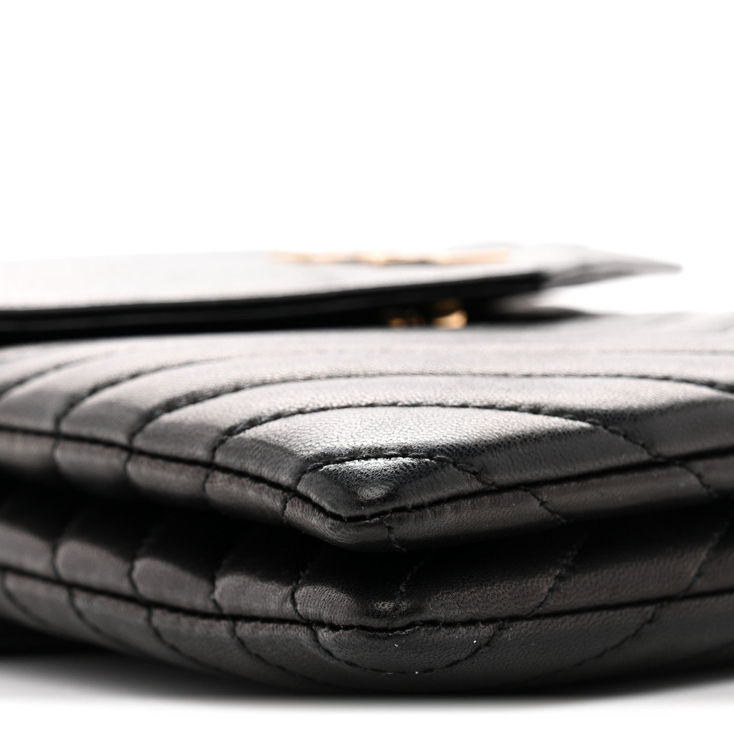 Saint Laurent Lambskin Quilted Double Flap Bag Black 9 of 13
