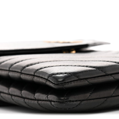 Saint Laurent Lambskin Quilted Double Flap Bag Black 9 of 13