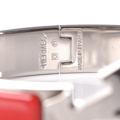 Hermes Enamel Narrow Clic Clac H Bracelet GM Red 4 of 6