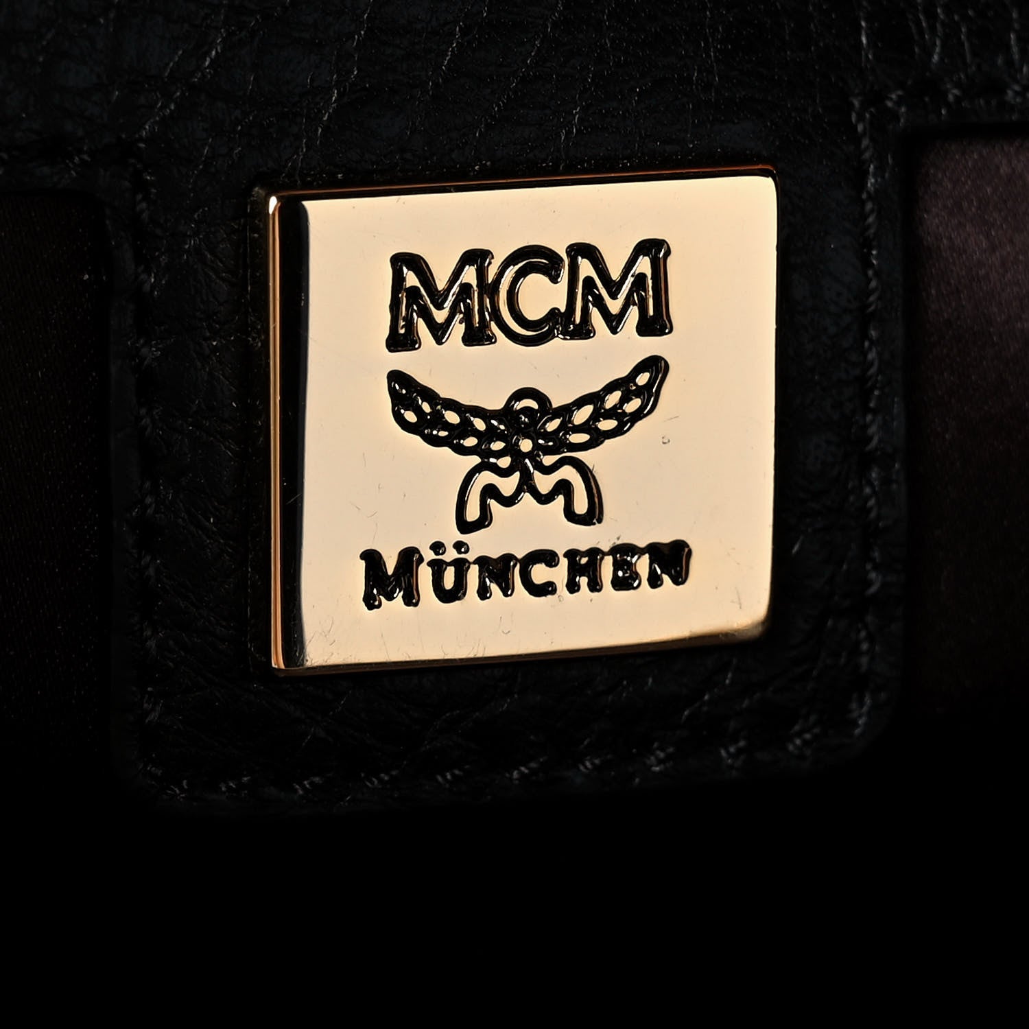 MCM Calfskin Mink Fur Mini Backpack Grey 7 of 9