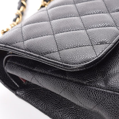 Chanel Caviar Quilted Jumbo Double Flap Black 14 of 19