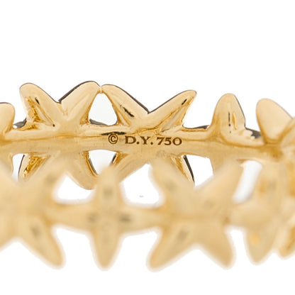 David Yurman 18K Yellow Gold Diamond Starburst Constellation Ring 51 5.75 4 of 4