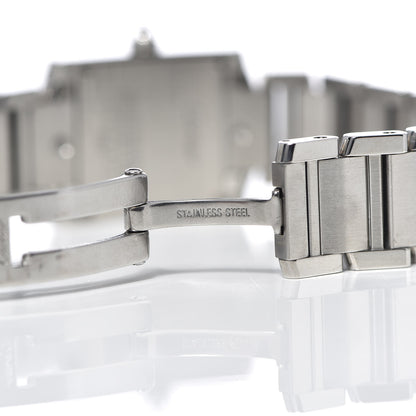 Cartier Stainless Steel 20mm Tank Francaise Quartz Watch 7 of 7
