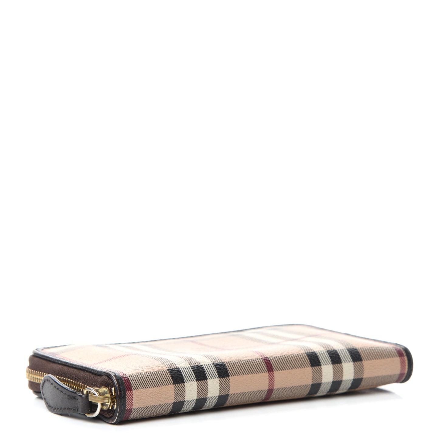 Haymarket Check Large Ziggy Zip Around Wallet Chocolate